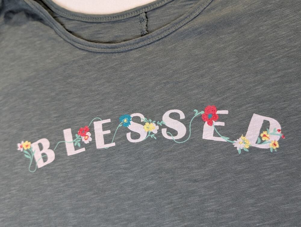 Blessed Gray TShirt Size XL